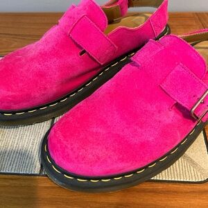 Dr. Martens Pink Suede Shoes
